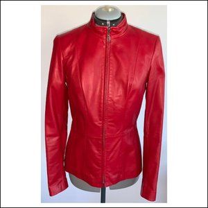 Danier Leather - Red Leather Jacket